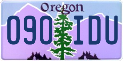 OR license plate 090IDU