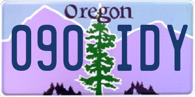 OR license plate 090IDY