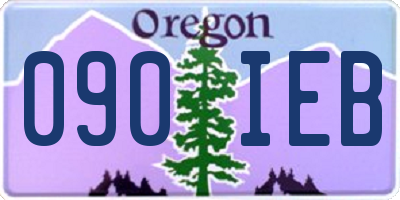 OR license plate 090IEB