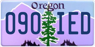 OR license plate 090IED