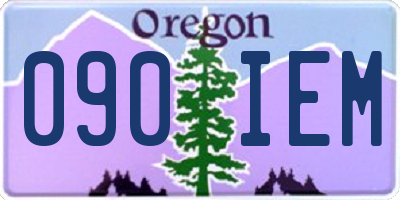 OR license plate 090IEM