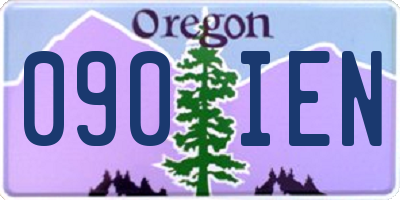 OR license plate 090IEN