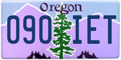 OR license plate 090IET