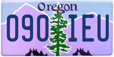 OR license plate 090IEU