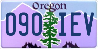 OR license plate 090IEV