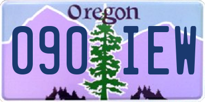 OR license plate 090IEW