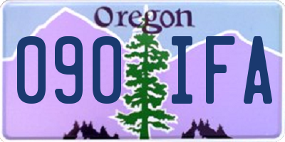 OR license plate 090IFA
