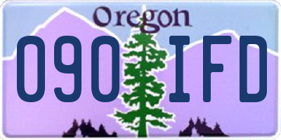 OR license plate 090IFD