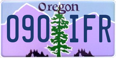 OR license plate 090IFR