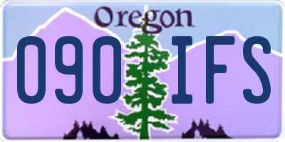 OR license plate 090IFS