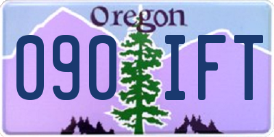 OR license plate 090IFT