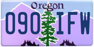OR license plate 090IFW