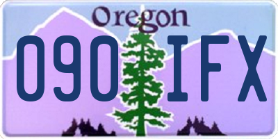OR license plate 090IFX