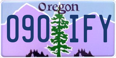 OR license plate 090IFY
