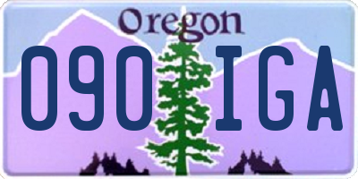 OR license plate 090IGA