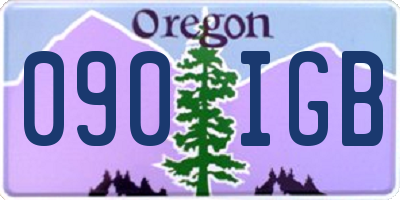 OR license plate 090IGB