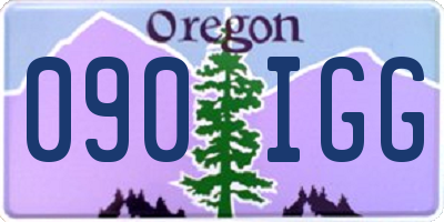 OR license plate 090IGG