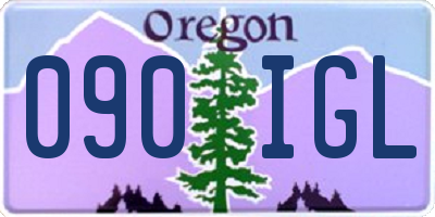 OR license plate 090IGL