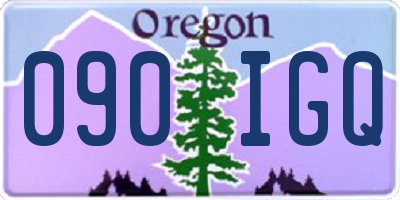 OR license plate 090IGQ