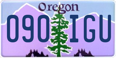 OR license plate 090IGU