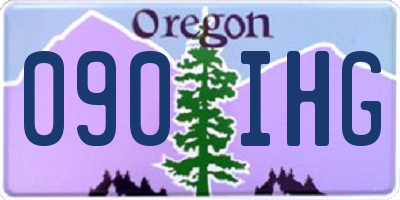 OR license plate 090IHG
