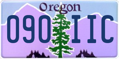 OR license plate 090IIC