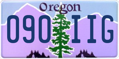 OR license plate 090IIG