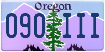 OR license plate 090III