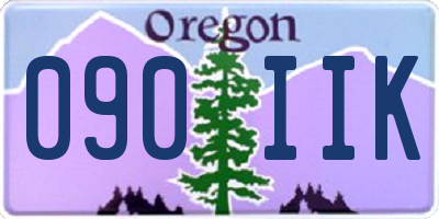 OR license plate 090IIK