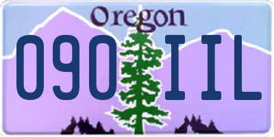 OR license plate 090IIL