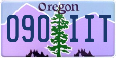 OR license plate 090IIT