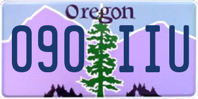 OR license plate 090IIU