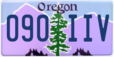 OR license plate 090IIV