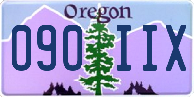 OR license plate 090IIX