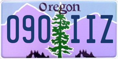 OR license plate 090IIZ
