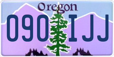 OR license plate 090IJJ