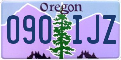 OR license plate 090IJZ