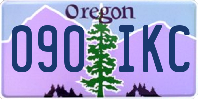 OR license plate 090IKC