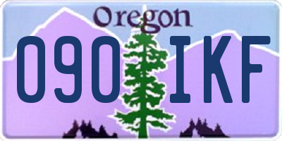 OR license plate 090IKF