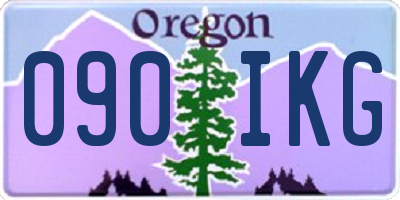 OR license plate 090IKG