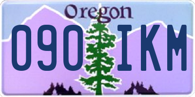 OR license plate 090IKM