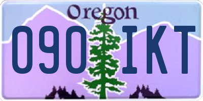OR license plate 090IKT