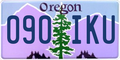 OR license plate 090IKU