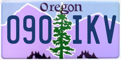 OR license plate 090IKV