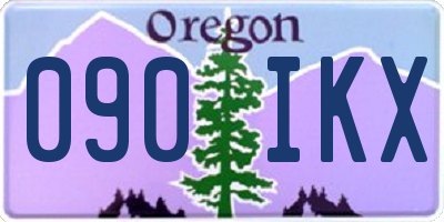 OR license plate 090IKX