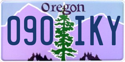 OR license plate 090IKY