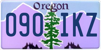 OR license plate 090IKZ