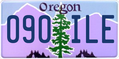 OR license plate 090ILE
