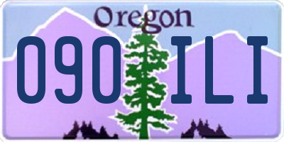 OR license plate 090ILI