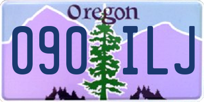 OR license plate 090ILJ